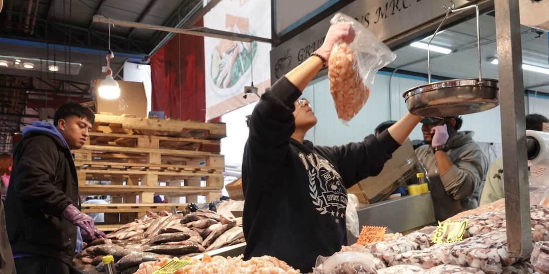 Venta de mariscos durante Semana Santa 2026 en CDMX