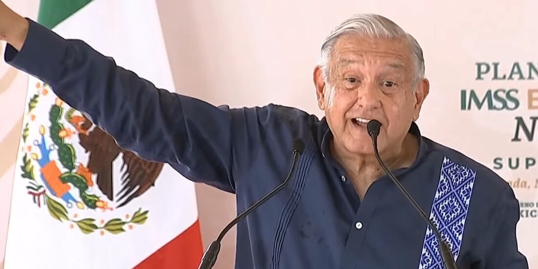 El Presidente Andrés Manuel López Obrador, durante la supervisión del Plan de Salud IMSS-Bienestar en Nayarit.