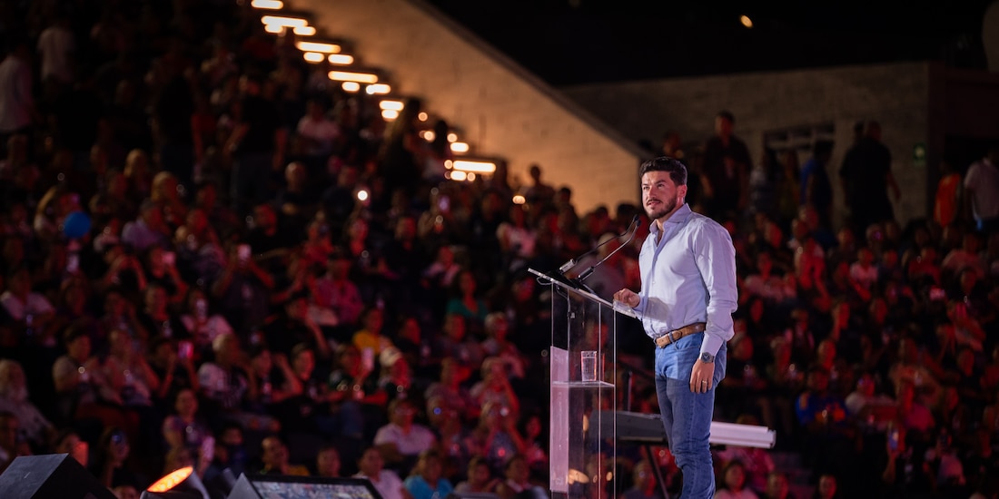 El gobernador de Nuevo León, Samuel García.