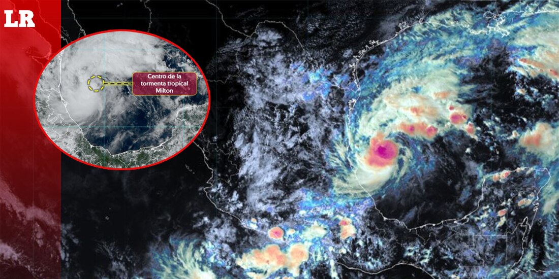 Tormenta tropical 'Milton' se formó en el Golfo de México.
