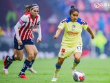 América y Chivas disputaron Clásico Nacional Femenil en el Estadio Azteca