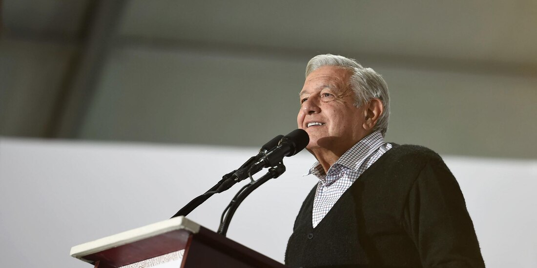 Presidente López Obrador, en fotografía de archivo, en Puebla.