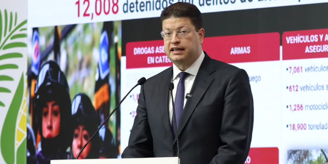 El secretario de Seguridad Ciudadana, ayer, al presentar el informe.