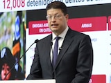 El secretario de Seguridad Ciudadana, ayer, al presentar el informe.