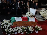 Claudia Sheinbaum, presidenta de México, durante el homenaje Cuauhtémoc Cárdenas
