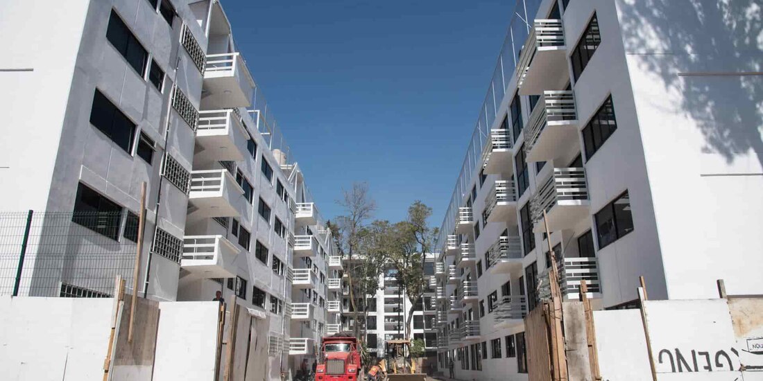 En la imagen de archivo, un desarrollo habitacional en construcción, en Tlalpan.