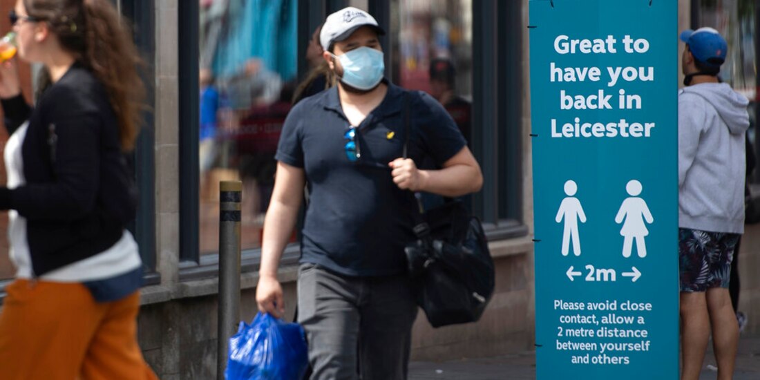 El gobierno de Gran Bretaña analiza el cierre de la ciudad de Leicester, en el centro de Inglaterra, en medio de un aumento casos.