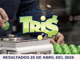 Resultados del Tris de hoy 25 de abril del 2026.