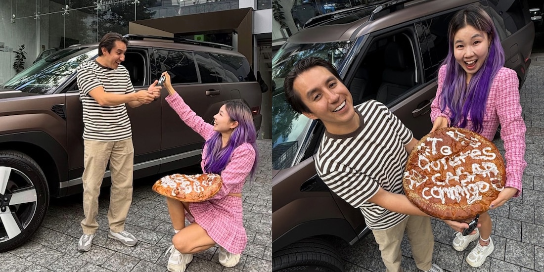 Chingu Amiga le propone matrimonio a su novio con camioneta de 1 millón de pesos