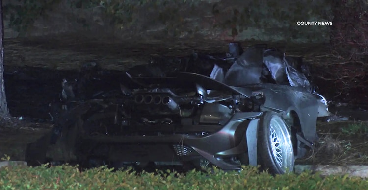 Estado del automovil McLaren 2019 en el que James Wehr y Lexi Kramer perdieron la vida