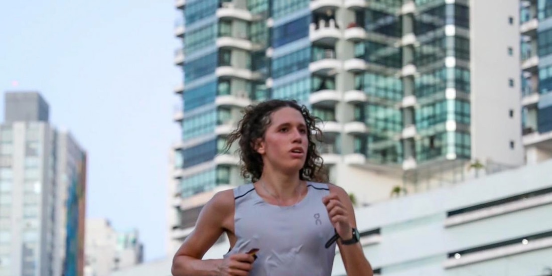 Gabriel Bouchot, el pasado 27 de noviembre, durante el Maratón Internacional de la Ciudad de Panamá.