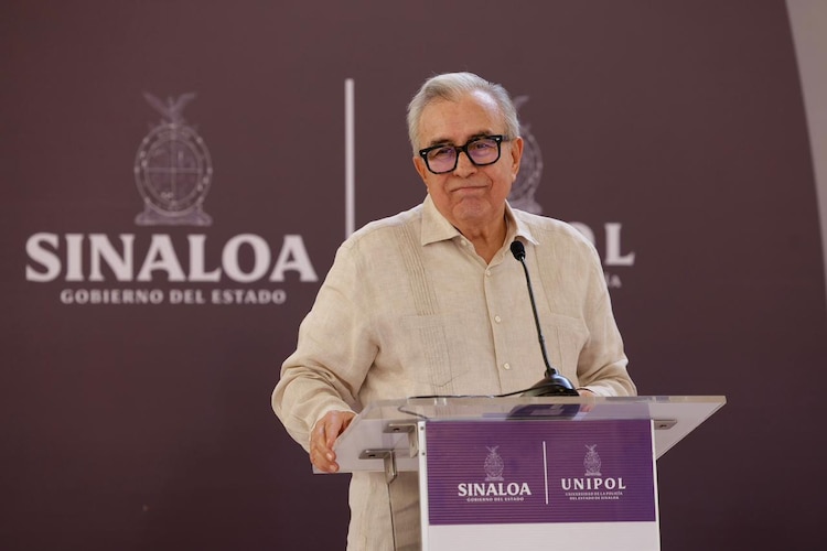 Rubén Rocha Moya, gobernador de Sinaloa, en fotografía de archivo.