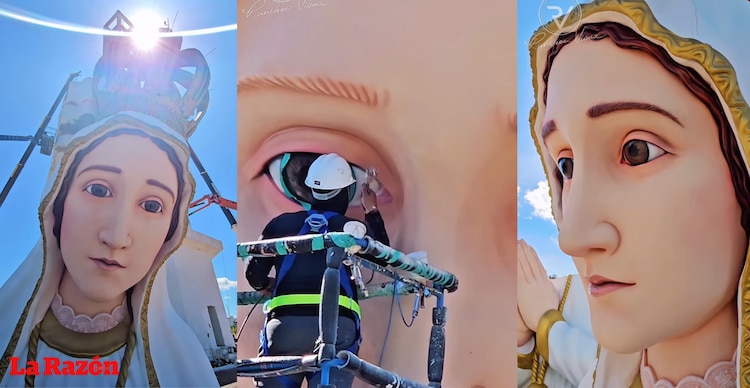 Estatua de la Virgen de Fátima en Brasil