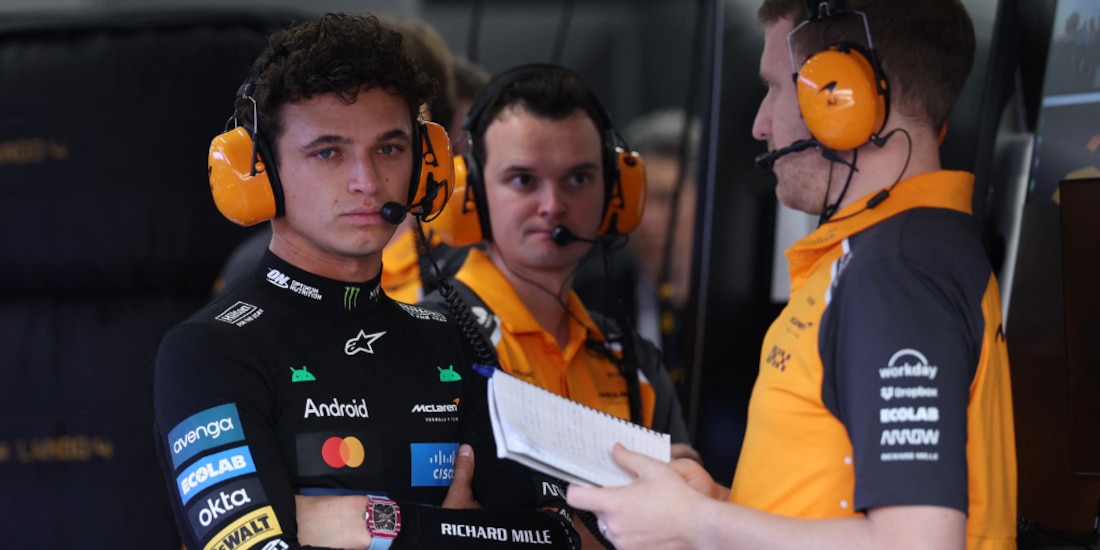 Lando Norris peleará por el título en Abu Dabi.