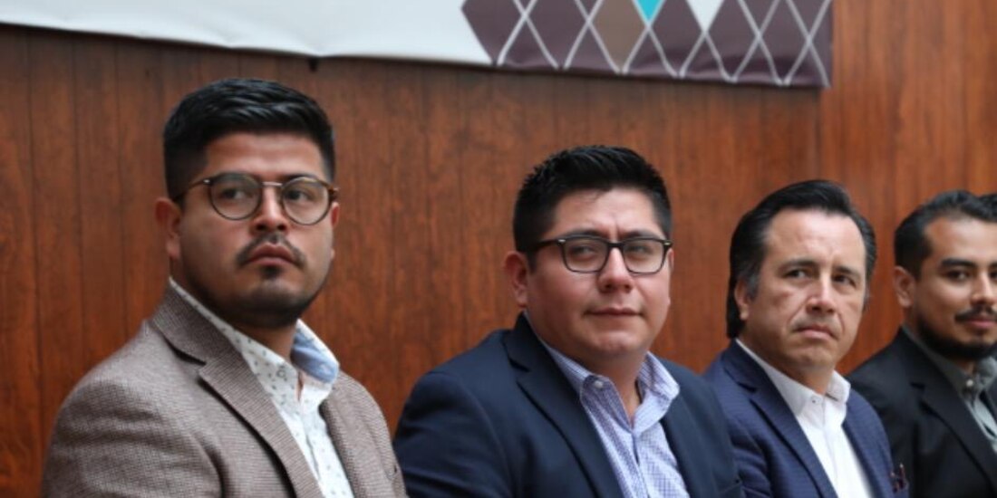 Militantes de Morena en Veracruz.