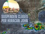La suspensión de clases por el huracán John será este 24 de septiembre.