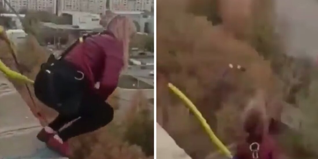 Mujer muere al saltar en bungee