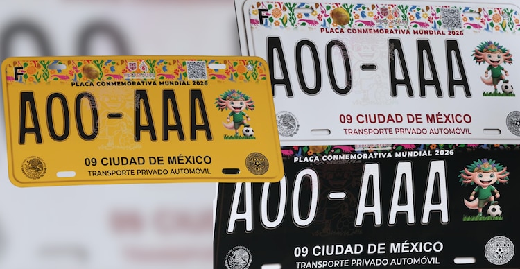 Placas vehiculares conmemorativas del Mundial CDMX