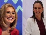 La gobernadora de Chihuahua Maru Campos (izq.) y la virtual presidenta electa Claudia Sheinbaum (der.), en fotografías de archivo.