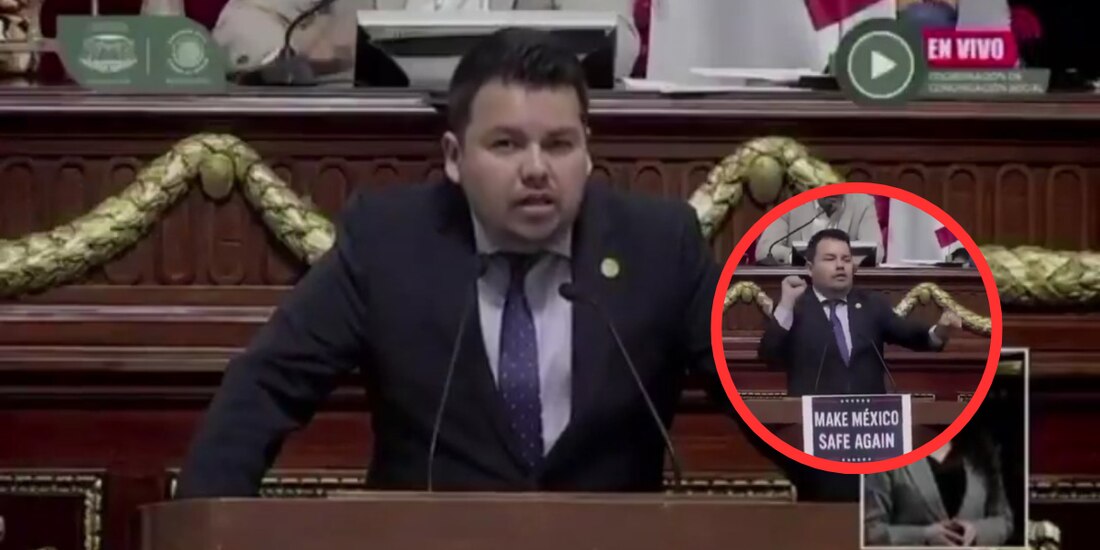 Diputado Panista Raúl Torres, durante sesión en el Congreso