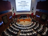 Aspecto de una sesión del Senado de la República.
