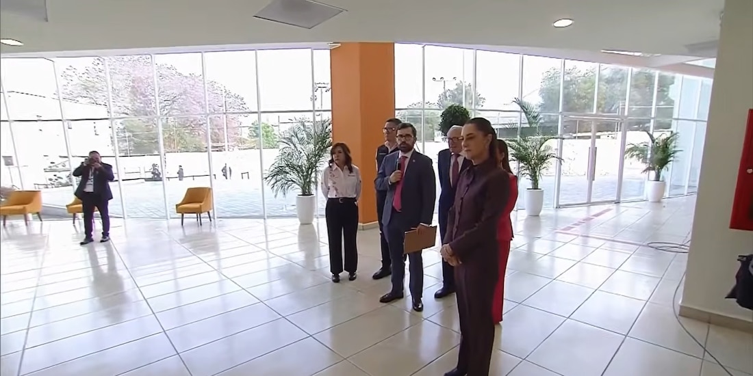 Momentos de la presentación de las instalaciones.