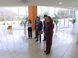 Momentos de la presentación de las instalaciones.