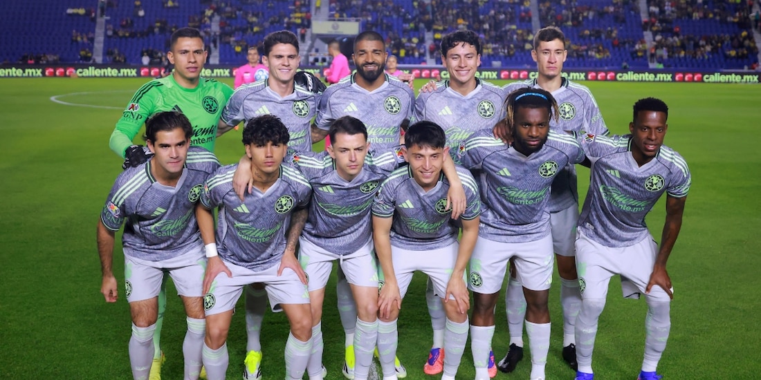 Jugadores del América previo a su partido de la Jornada 2 del Clausura 2026 contra Atlético de San Luis.