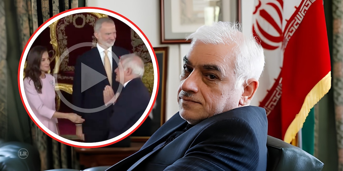 Reza Sabib evita estrechar la mano de la reina Letizia