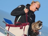 Erling Haaland llegando a Noruega.