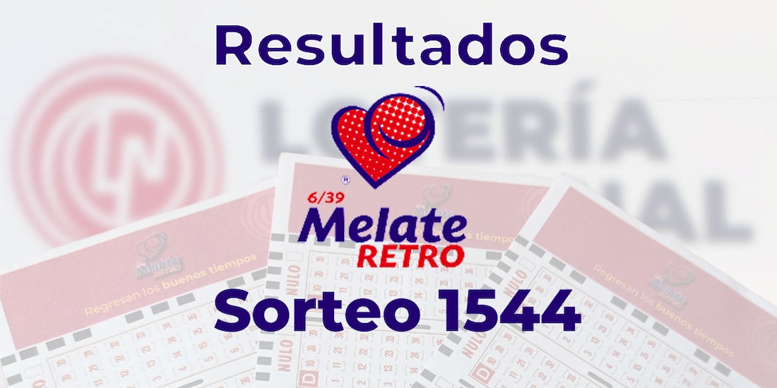 Resultados del Melate Retro en su sorteo 1544, celebrado este 5 de julio del 2025.