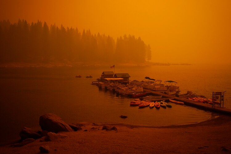 Incendio forestal en Shaver Lake, California, el 6 de septiembre de 2020.