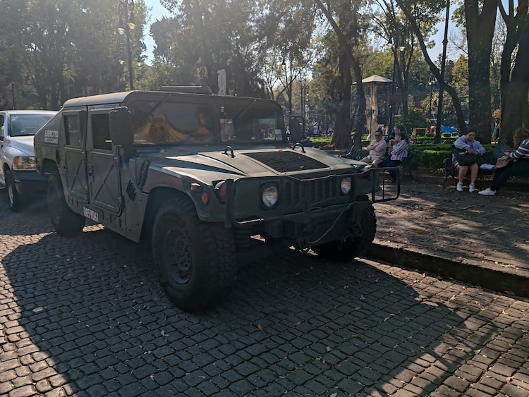 Se desplegaron elementos de seguridad para preservar centro de Coyoacán.
