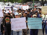 Jóvenes protestan el lunes para que se reponga el examen presencial en la UNAM.