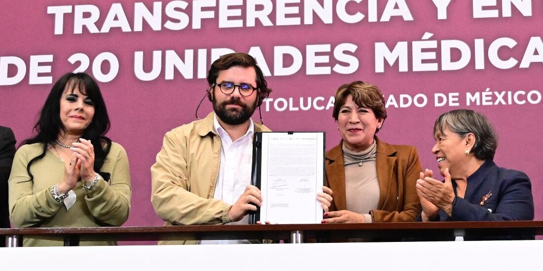 Delfina Gómez integra 20 hospitales del Edomex a IMSS-Bienestar.