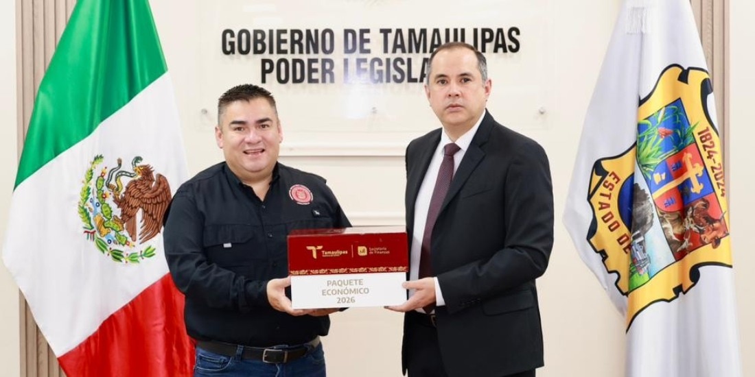 Entregan el Paquete Económico 2026 al Congreso de Tamaulipas; abren análisis legislativo.