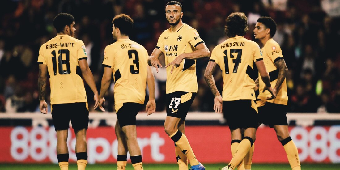 Jugadores del Wolverhampton festejan un gol contra el Nottingham Forest en la Capital One Cup el pasado 24 de agosto.