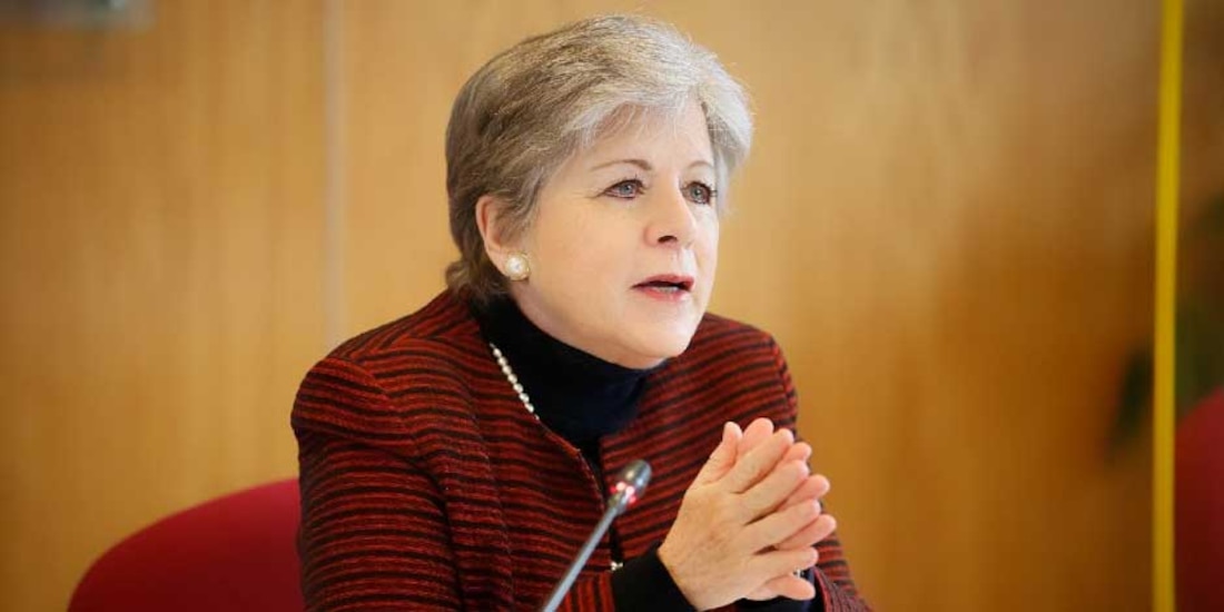 La secretaria ejecutiva de la Cepal, Alicia Bárcena / Cepal ve viable pagar deuda con recursos del FMI a México mediante compra de divisas