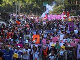 Miles de mujeres se manifestaron contra la violencia de género en la CDMX, el pasado 25 de noviembre.