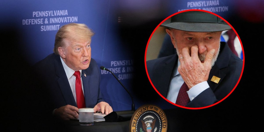 Donald Trump aplica arancel de 25% a las importaciones de Brasil.