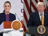 La presidenta de México, Claudia Sheinbaum (izq.) y el presidente de Estados Unidos, Donald Trump (der.)