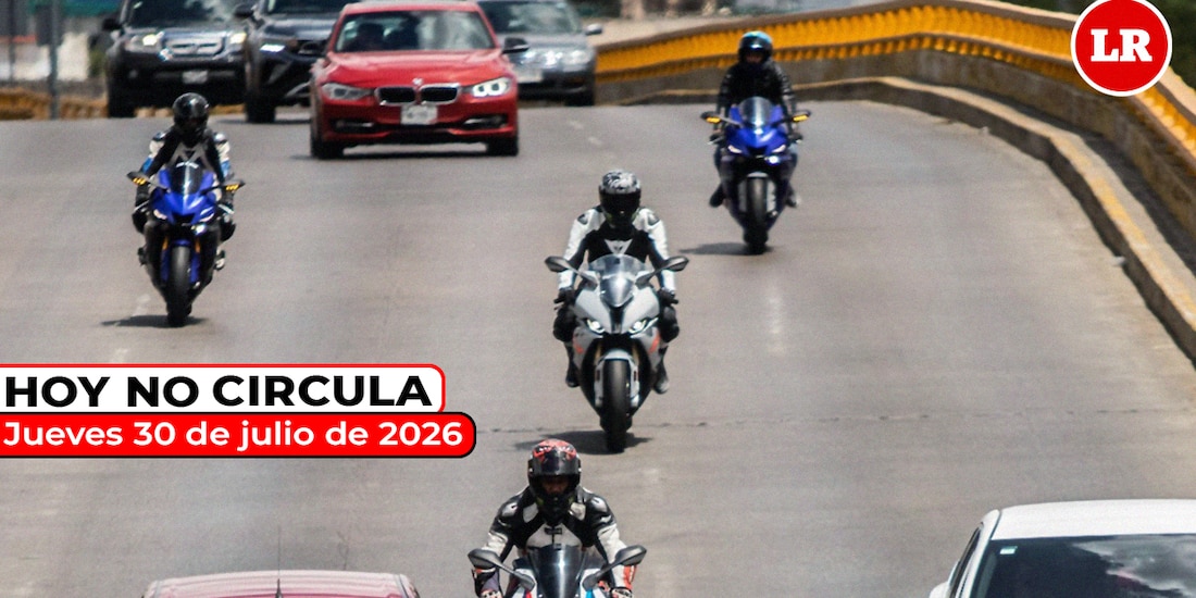 Te informamos las restricciones del Hoy No Circula para este jueves 30 de julio de 2026.