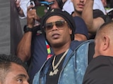 Ronaldinho en el Estadio Azteca para la inauguración del Mundial 2026