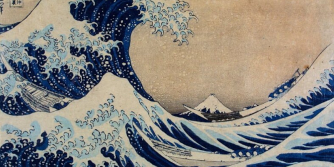 Bajo la ola Kanagawua (1931), de Katsushika Hokusai.