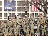Soldados de la Guardia Nacional del Ejército de EU, el pasado 8 de enero.