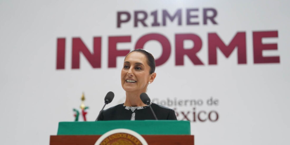 La Presidenta Claudia Sheinbaum en su Primer Informe de Gobierno, el 1 de septiembre de 2025