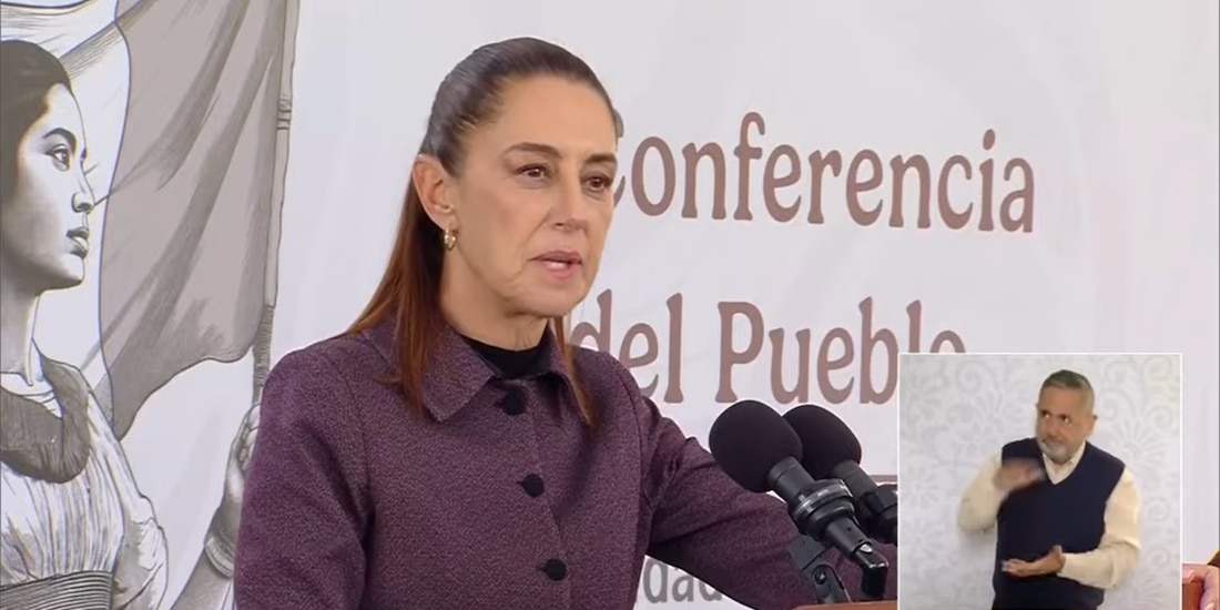 Claudia Sheinbaum, Presidenta de México, en conferencia de prensa.