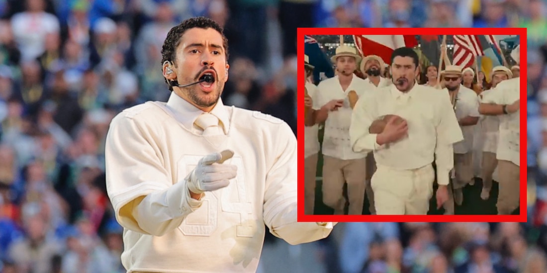 Esto decía el balón de Bad Bunny en el Super Bowl 2026