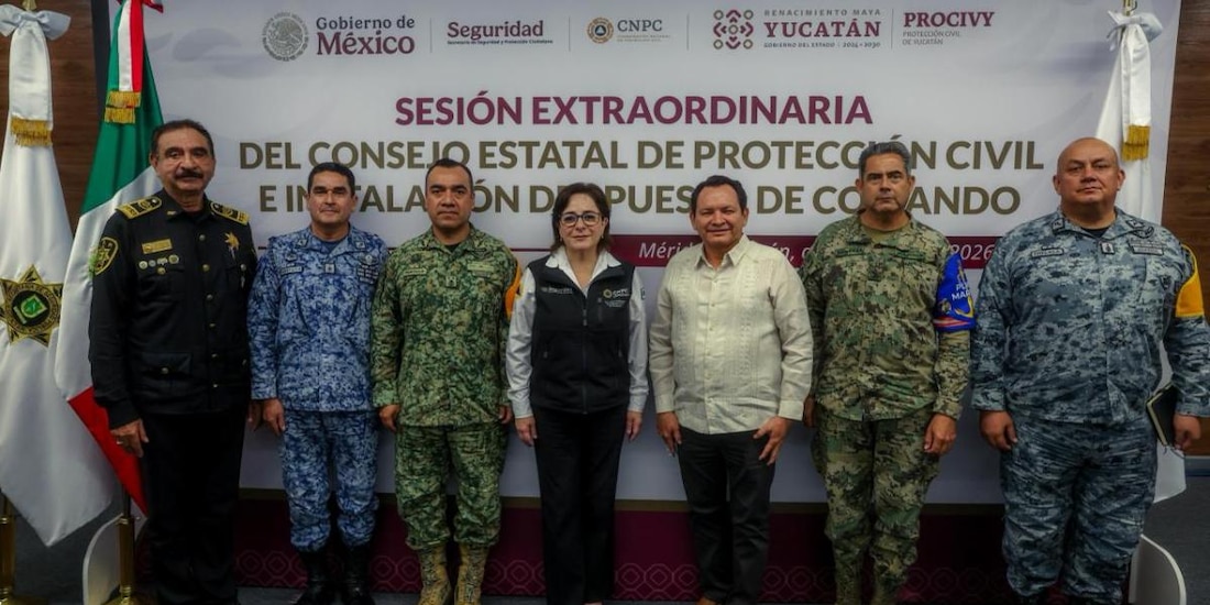 El gobernador Joaquín Díaz Mena encabezó las mesas de trabajo técnico para revisar los inventarios de insumos de emergencia y plantas de luz.