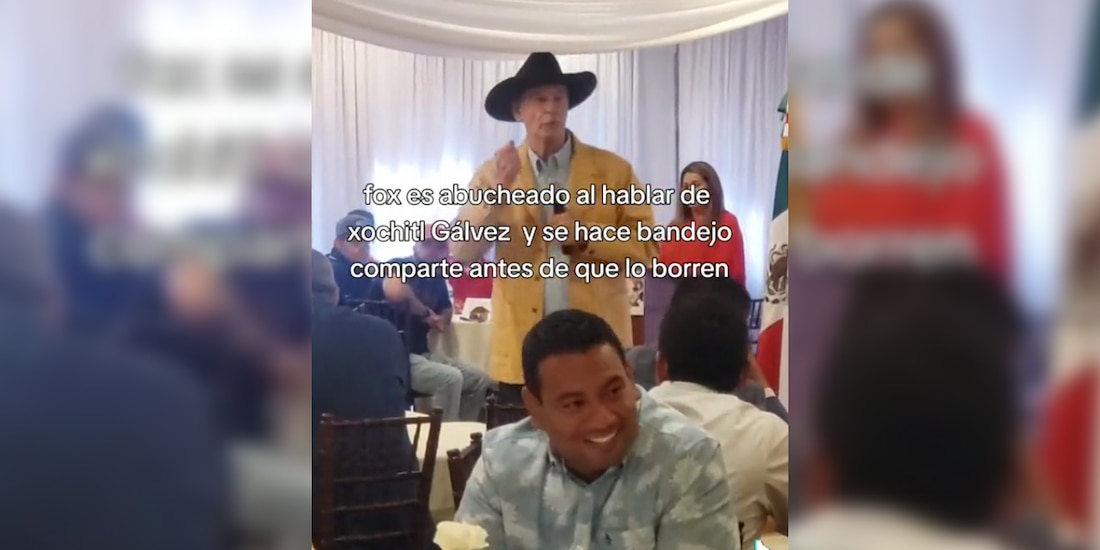 Abuchean a Vicente Fox al referirse a Xóchitl Gálvez en un evento privado.